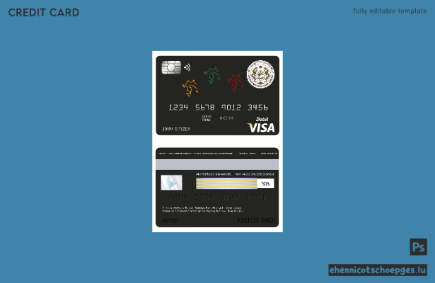 Beispielvorschau der Bhutan National Bank Bhutan Visa-Karte